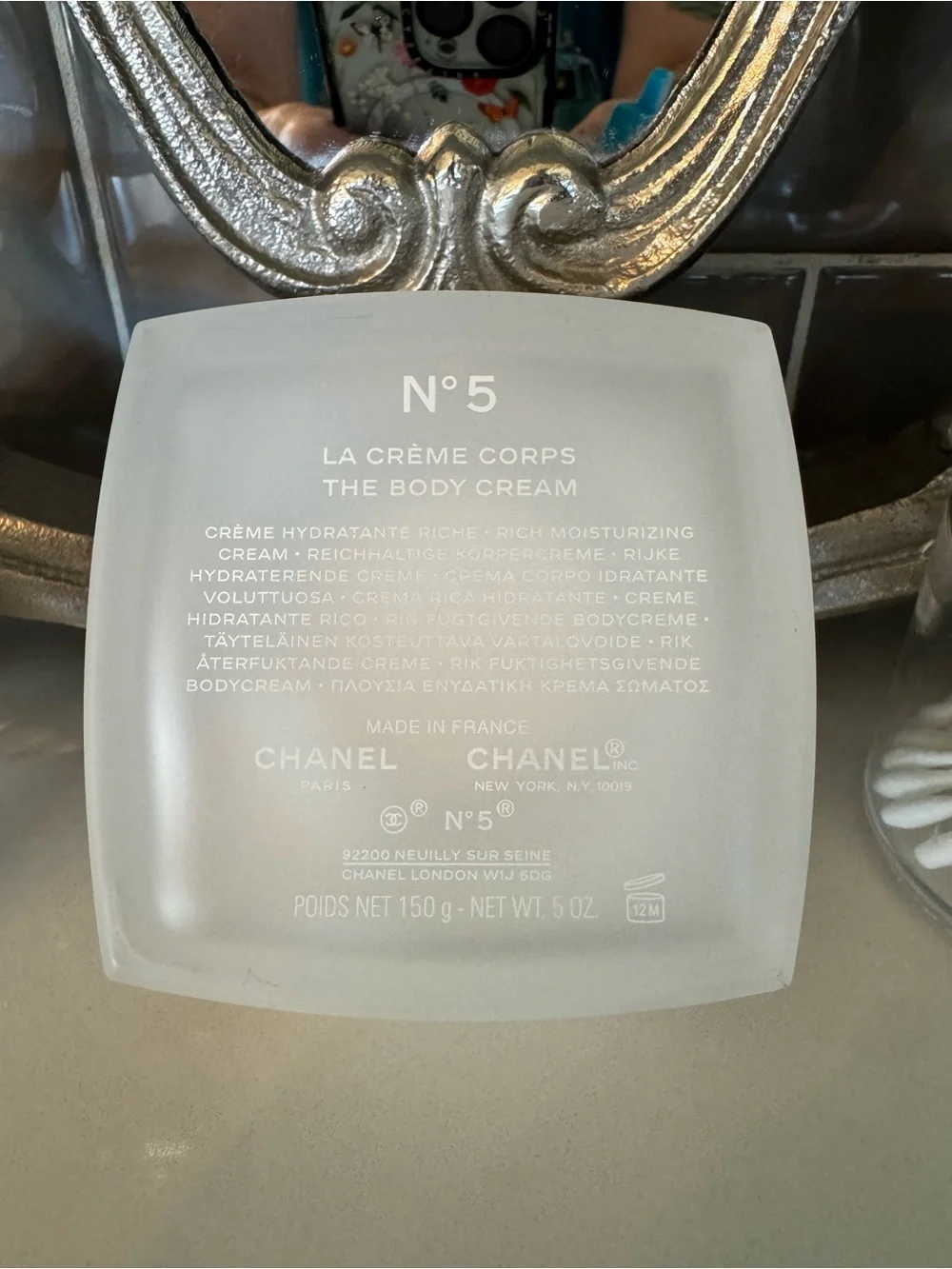 CHANEL empty frosted